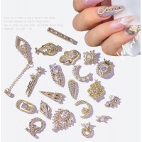 Nail Art Supplies Metal Gems Jewels Stones 3d Crystal Rhinestones Nail Decoration